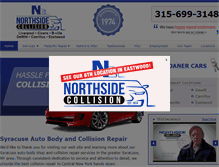 Tablet Screenshot of northsidecollision.com